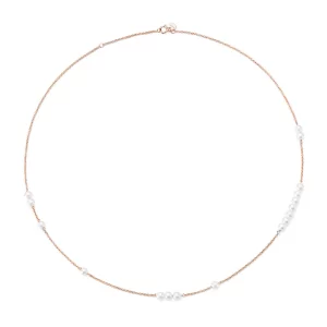 Burato Pure Pearls Flow Collana in Oro Rosa 18 KT e Perle  CJ549