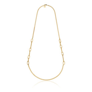 Unoaerre Collana lunga maglie ovali alternate   - 2376