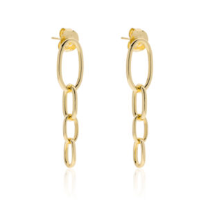 Unoaerre Orecchini lunghi in catena ovale  - 2365